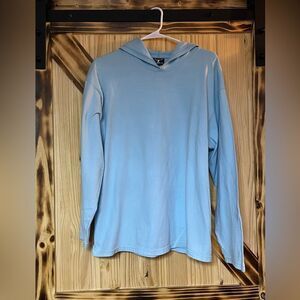 Hanes Beefy Hooded T Blue M